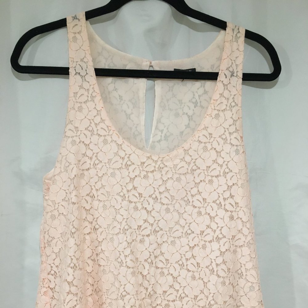 light pink lace tank top